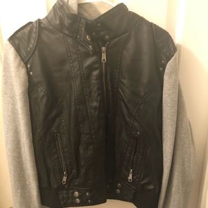 Faux leather jacket